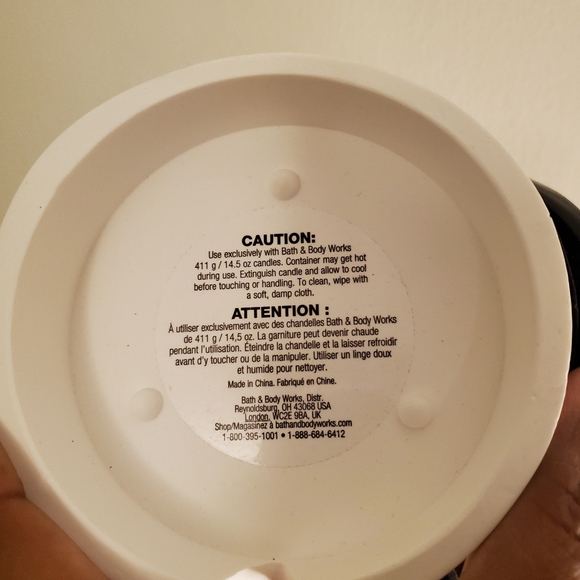 bath & body works tuxedo candle holder - Picture 3 of 3